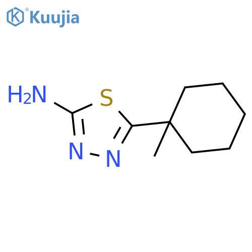 5-(1-methylcyclohexyl)-1,3,4-Thiadiazol-2-amine structure