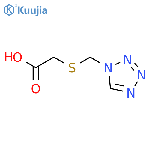 Acetic acid, [(1H-tetrazol-1-ylmethyl)thio]- structure
