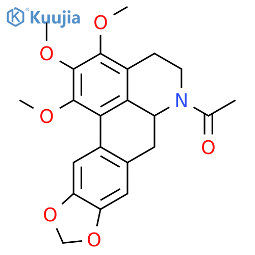 (S)-6-acetyl-1,2,3-trimethoxy-5,6,6a,7-tetrahydro-4H-benzo[de][1,3]dioxolo[4',5':4,5]benzo[1,2-g]quinoline structure