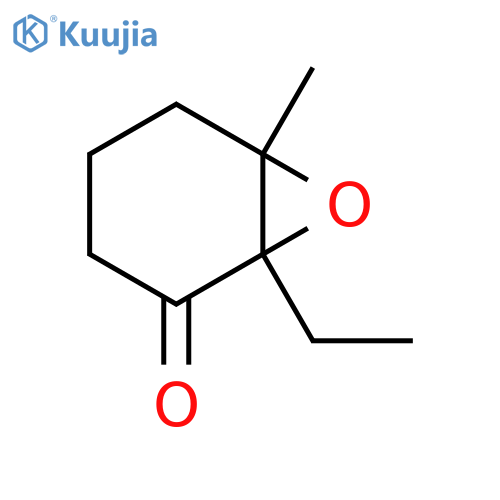 7-Oxabicyclo[4.1.0]heptan-2-one, 1-ethyl-6-methyl- structure