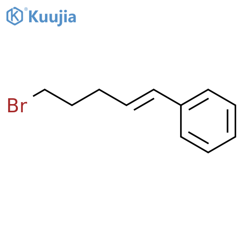 (5-bromopent-1-en-1-yl)benzene structure