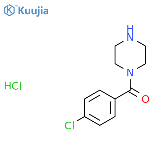 (4-chlorophenyl)(piperazin-1-yl)methanone hydrochloride structure