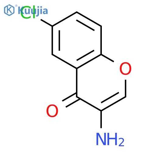 4H-1-Benzopyran-4-one, 3-amino-6-chloro- structure