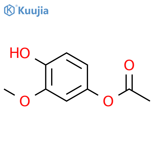 4-Hydroxy-3-methoxyphenyl acetate structure