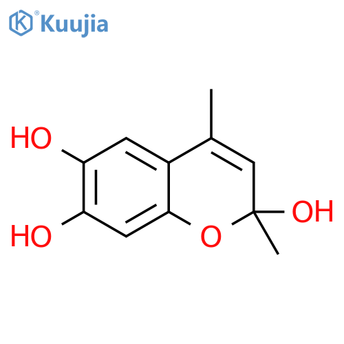2H-1-Benzopyran-2,6,7-triol,2,4-dimethyl-(9CI) structure