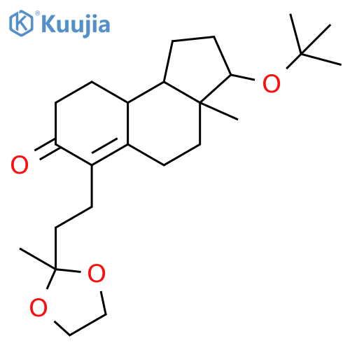 7H-Benz[e]inden-7-one,3-(1,1-dimethylethoxy)-1,2,3,3a,4,5,8,9,9a,9b-decahydro-3a-methyl-6-[2-(2-methyl-1,3-dioxolan-2-yl)ethyl]- structure
