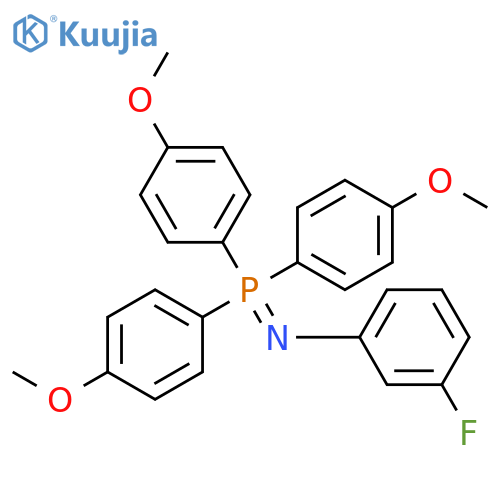Benzenamine, 3-fluoro-N-[tris(4-methoxyphenyl)phosphoranylidene]- structure