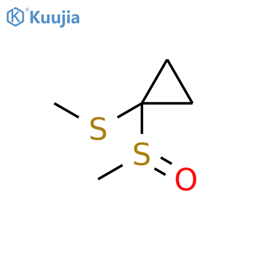 1-(Methanesulfinyl)-1-(methylsulfanyl)cyclopropane structure