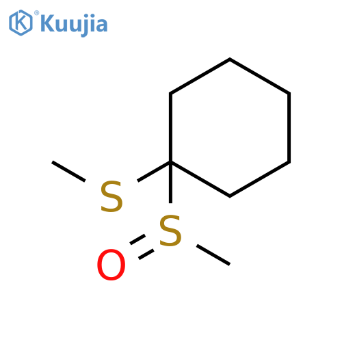 Cyclohexane, 1-(methylsulfinyl)-1-(methylthio)- structure