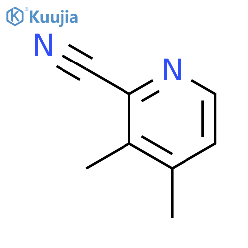 3,4-dimethylpyridine-2-carbonitrile structure