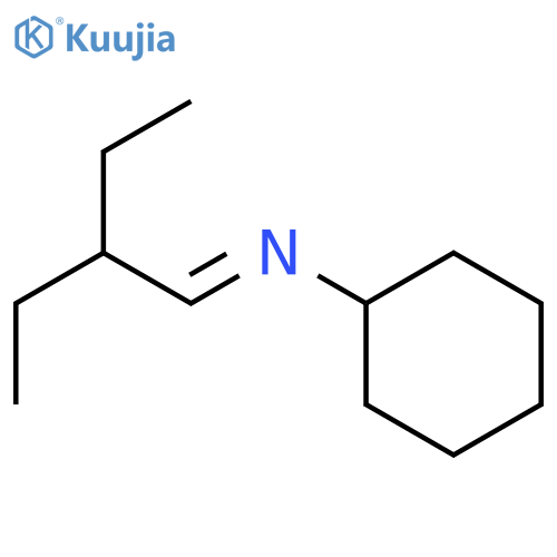 Cyclohexanamine, N-(2-ethylbutylidene)- structure