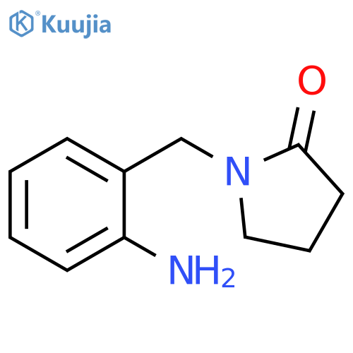 1-[(2-aminophenyl)methyl]pyrrolidin-2-one structure