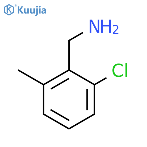 (2-chloro-6-methylphenyl)methanamine structure