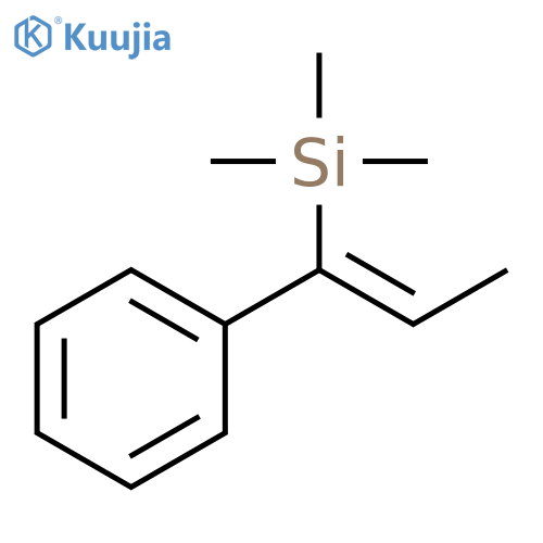 Silane, trimethyl[(1Z)-1-phenyl-1-propenyl]- structure