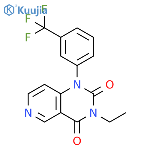 Pyrido[4,3-d]pyrimidine-2,4(1H,3H)-dione, 3-ethyl-1-[3-(trifluoromethyl)phenyl]- structure