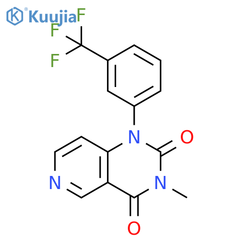 Pyrido[4,3-d]pyrimidine-2,4(1H,3H)-dione,3-methyl-1-[3-(trifluoromethyl)phenyl]- structure