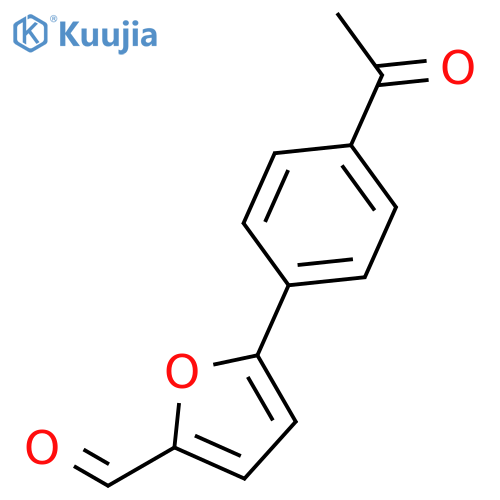 5-(4-acetylphenyl)furan-2-carbaldehyde structure