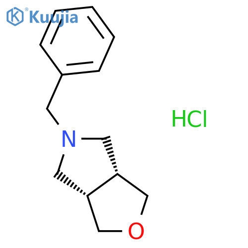 1H-Furo[3,4-c]pyrrole, hexahydro-5-(phenylmethyl)-, hydrochloride, cis- structure