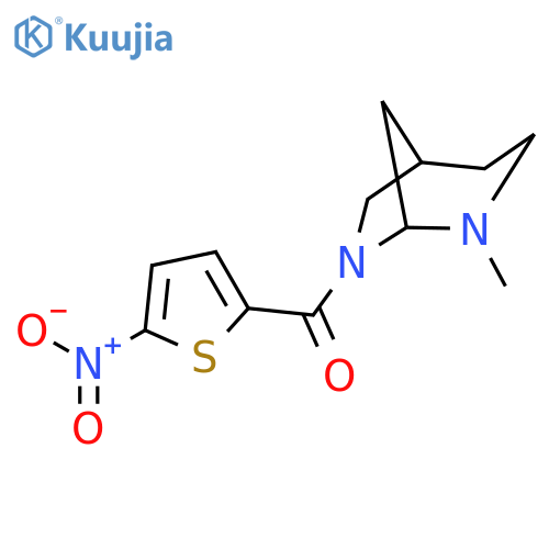 (2-methyl-2,7-diazabicyclo[3.2.1]oct-7-yl)(5-nitrothiophen-2-yl)methanone structure