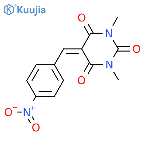 2,4,6(1H,3H,5H)-Pyrimidinetrione,1,3-dimethyl-5-[(4-nitrophenyl)methylene]- structure