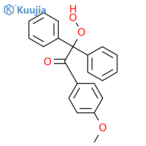 Ethanone, 2-hydroperoxy-1-(4-methoxyphenyl)-2,2-diphenyl- structure
