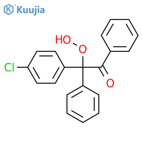 Ethanone, 2-(4-chlorophenyl)-2-hydroperoxy-1,2-diphenyl- structure