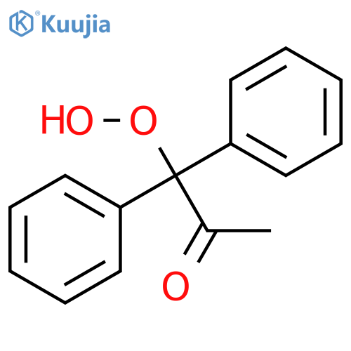 2-Propanone, 1-hydroperoxy-1,1-diphenyl- structure