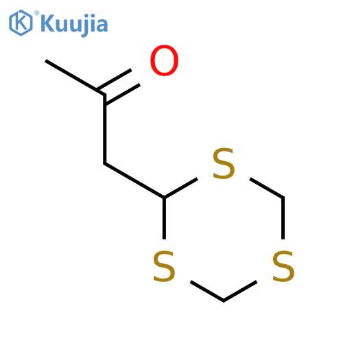 1-(1,3,5-Trithian-2-yl)propan-2-one structure
