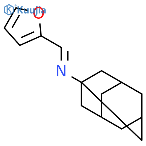 Tricyclo[3.3.1.13,7]decan-1-amine, N-(2-furanylmethylene)- structure