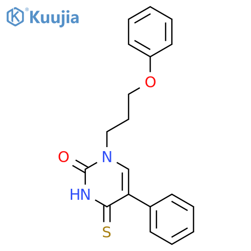 2(1H)-Pyrimidinone,3,4-dihydro-1-(3-phenoxypropyl)-5-phenyl-4-thioxo- structure