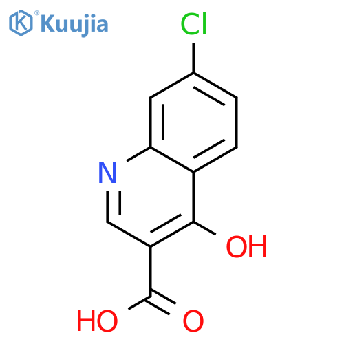 7-chloro-4-oxo-1,4-dihydroquinoline-3-carboxylic acid structure