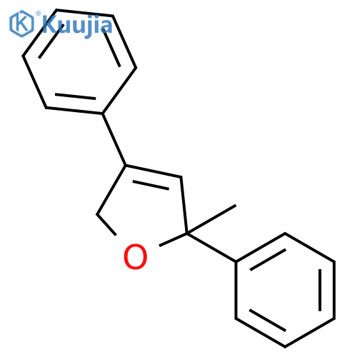 Furan, 2,5-dihydro-2-methyl-2,4-diphenyl- structure