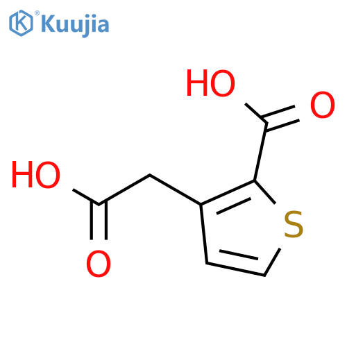 3-Thiopheneacetic acid, 2-carboxy- structure