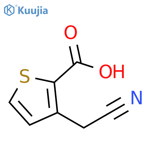 2-Thiophenecarboxylic acid, 3-(cyanomethyl)- structure
