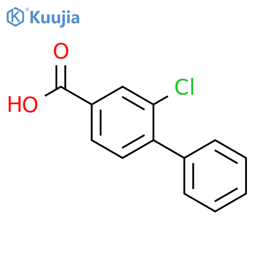 [1,1'-Biphenyl]-4-carboxylic acid, 2-chloro- structure
