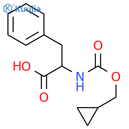 L-Phenylalanine, N-[(cyclopropylmethoxy)carbonyl]- structure