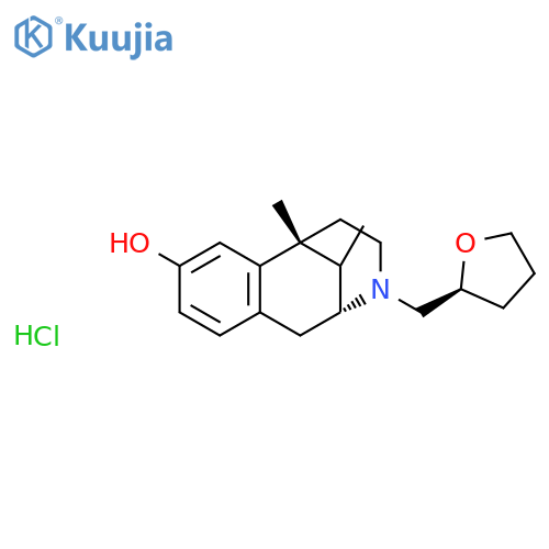 2,6-Methano-3-benzazocin-8-ol,1,2,3,4,5,6-hexahydro-6,11-dimethyl-3-[[(2S)-tetrahydro-2-furanyl]methyl]-,hydrochloride (1:1), (2S,6S,11R)-rel- structure