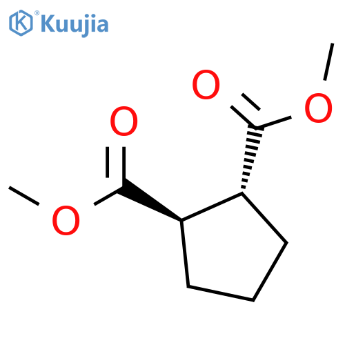 1,2-Cyclopentanedicarboxylic acid, dimethyl ester, (1R-trans)- structure