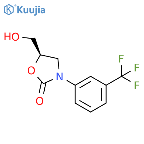2-OXAZOLIDINONE, 5-(HYDROXYMETHYL)-3-[3-(TRIFLUOROMETHYL)PHENYL]-, (5R)- structure