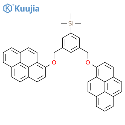 Silane, [3,5-bis[(1-pyrenyloxy)methyl]phenyl]trimethyl- structure