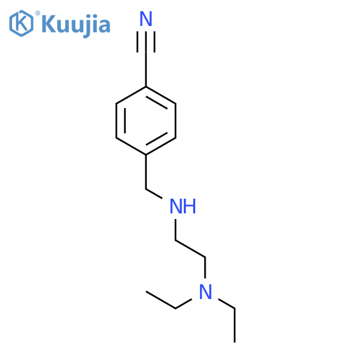 Benzonitrile, 4-[[[2-(diethylamino)ethyl]amino]methyl]- structure