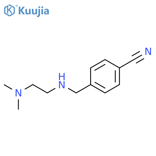 4-({2-(dimethylamino)ethylamino}methyl)benzonitrile structure