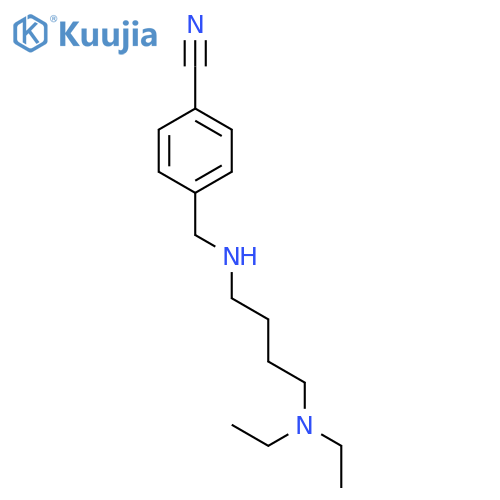 BENZONITRILE, 4-[[[4-(DIETHYLAMINO)BUTYL]AMINO]METHYL]- structure