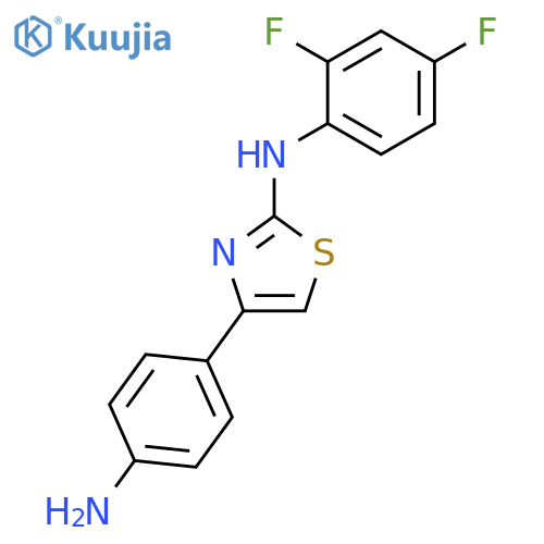 2-Thiazolamine, 4-(4-aminophenyl)-N-(2,4-difluorophenyl)- structure