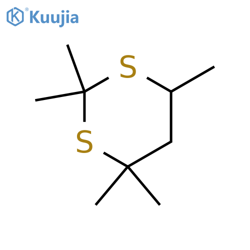 2,2,4,4,6-pentamethyl-1,3-dithiane structure