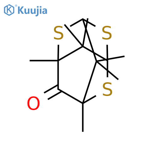 2,4,6-Trithiatricyclo[3.3.1.13,7]decan-8-one, 1,7,9,9,10,10-hexamethyl- structure