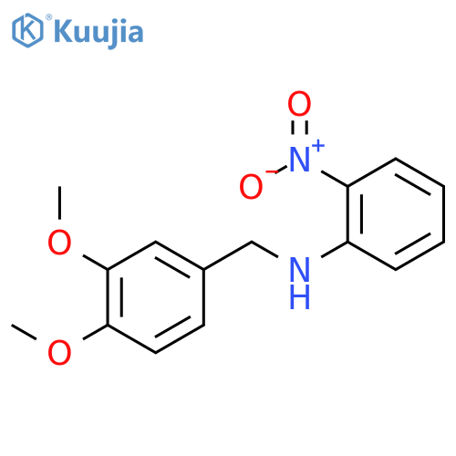 N-(3,4-dimethoxyphenyl)methyl-2-nitroaniline structure