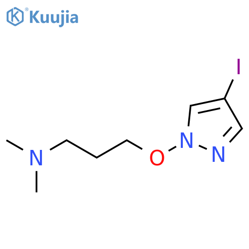 1-PROPANAMINE, 3-[(4-IODO-1H-PYRAZOL-1-YL)OXY]-N,N-DIMETHYL- structure