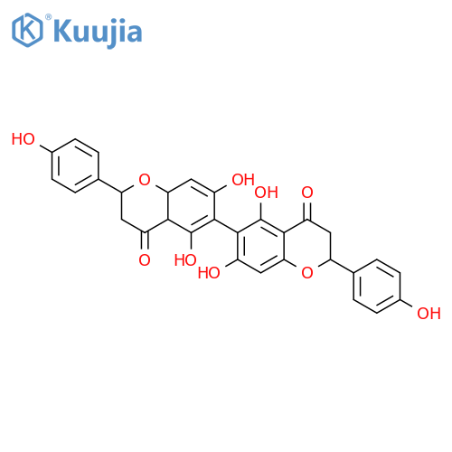 [6,6'-Bi-4H-1-benzopyran]-4,4'-dione,2,2',3,3'-tetrahydro-5,5',7,7'-tetrahydroxy-2,2'-bis(4-hydroxyphenyl)-,(2S,2'S)- structure
