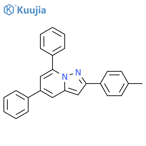 Pyrazolo[1,5-a]pyridine, 2-(4-methylphenyl)-5,7-diphenyl- structure